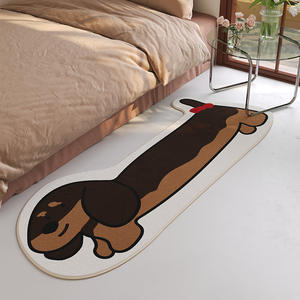 พรมรูปทรงแปลกตา ลายดัชชุนด์ ผ้าพลัฌกันลื่น ดีไซน์การ์ตูนสัตว์ทันสมัย สำหรับห้องนอน ห้องนั่งเล่น ห้องทำงาน - Product Image 4