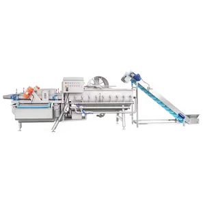 Cucumbers tomatoes Fruit and Vegetable Cutting Machine Washer Washing Automatic Vegetable Processing Line production line
