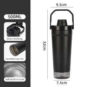 Переносная бутылка для воды из нержавеющей стали, 500 мл - Product Image 2