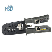 Solusi Pengujian Kabel Multi-Fungsi Jaringan 468ST Alat Crimp Crimper UTP/STP RJ45 Berbahan Plastik untuk Konektor RJ45 RJ12