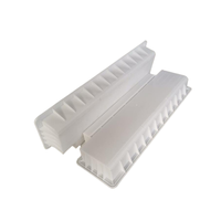 Moule de drainage en PVC blanc au design moderne, plusieurs tailles, moule de gouttière en béton préfabriqué pour villa, hôtel, drainage extérieur