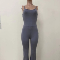 Nouvel ensemble sportif extensible deux pièces pour l'automne avec combinaison à jambes évasées et cardigan court en molleton