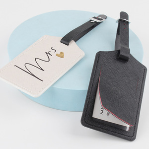 Cross-pattern PU luggage tags, information labels, school bags, luggage, <b>suitcases</b> and bags – tags in stock, wholesale - Product Image 6