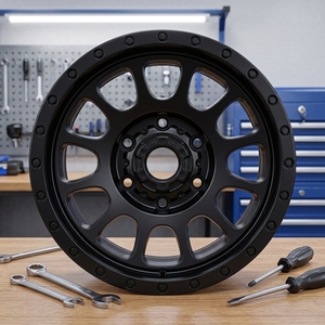 Cerchi in Alluminio a 6 Fori 16-22 Pollici 4x4 Off-Road, Finitura Nera, Design OEM per Pickup e SUV - Product Image 3