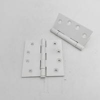 Charnière de porte moderne à roulement à billes OEM 4 x 4 pouces en laiton massif, durable, usinée, de qualité architecturale, finition laiton satiné, quincaillerie de porte
