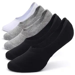 2024 Frühjahr Sommer Herren Bootssocken Baumwolle Unsichtbare niedrige Socken Loafer-Socken für Herren