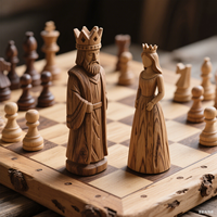 Pièce d'échecs internationale personnalisée OEM Votre conception Figure King Queen Silicone ABS FRP Bois Métal Jouet spécial