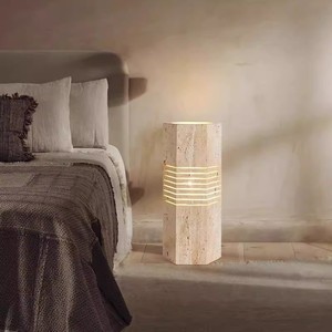 Lámpara de pie de mármol Hfshanks, 150x350 mm, control táctil, luz LED cambiable, para dormitorio, sala de estar - Product Image 1
