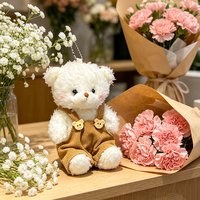 Porte-clés en peluche mignon avec son couineur, jouet en tissu, cadeau personnalisé pour machine à griffes