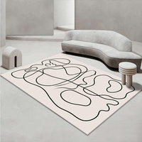 Tapis de luxe au design nordique à prix abordable, tapis moderne à motifs pour chambre, salon, salle de bain et voiture, pour la prière et les enfants
