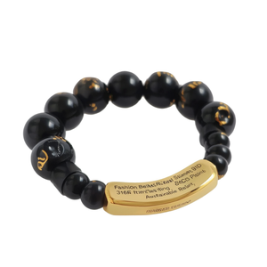 Fashion <b>Beaded</b> <b>Bracelets</b> 316L Stainless Steel PVD <b>Gold</b> Plating Sustainable Resistant - Product Image 2