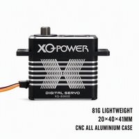 Servomoteur robotique XQ-POWER XQ-S8060D 62 kg à couple élevé, numérique sans noyau, engrenages en acier inoxydable, aluminium CNC, 8,4 V, pour UAV, OEM