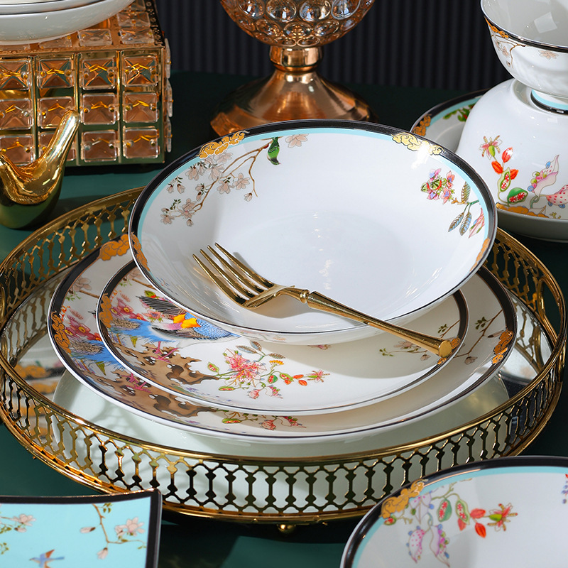 Bowls Plates Spoons (45) - Rice Pattern - Porcelain - China - View #7