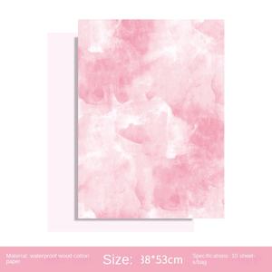 Papier d'Emballage Artistique Imperméable à l'Eau avec Fleurs en Papier <span class=keywords><strong>Aquarelle</strong></span> Faite à la Main Romantique <span class=keywords><strong>Bouquet</strong></span> Matériel de Fleuriste Non Couché Gravure - Product Image 6