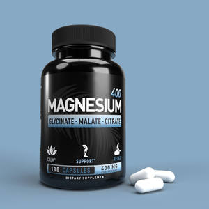 Capsules de calcium, magnésium, zinc, vitamine D, oxyde, thréonate, malate, L-thréonate, complexe de glycinate, citrate de magnésium, améliorent - Product Image 1