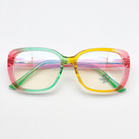 Montures optiques ultra-légères colorées en gros de Taizhou en stock pour femmes – Montures de lunettes carrées très vendues pour femmes
