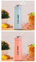 Usine en gros thé bouteille d'eau en verre à boire 400ml ventouses sous vide 13oz tasse Camping couleur boîte verres unisexe Camp