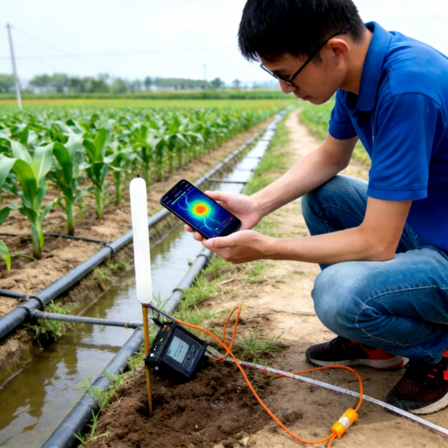 100 Meters Depth Water Sensor Portable Digital Underground Water Detector Accurate Well Water Locator for Home Garden Farm Use