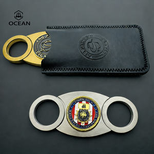 Coupe-cigares de luxe en gros, fournisseur professionnel, coupe-cigares en métal avec logo personnalisé - Product Image 1