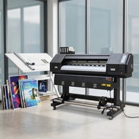 Imprimante à solvant grand format 1300 mm, double tête d'impression XP600 I1600 I3200, 2400 DPI, impression de vinyle, autocollants, bannières, toiles