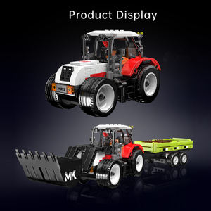 Boutique phare Model <span class=keywords><strong>King</strong></span>, <span class=keywords><strong>jouet</strong></span> éducatif pour enfants, parfait pour les garçons, 40 pièces, blocs de construction de remorque agricole pour enfants - Product Image 4