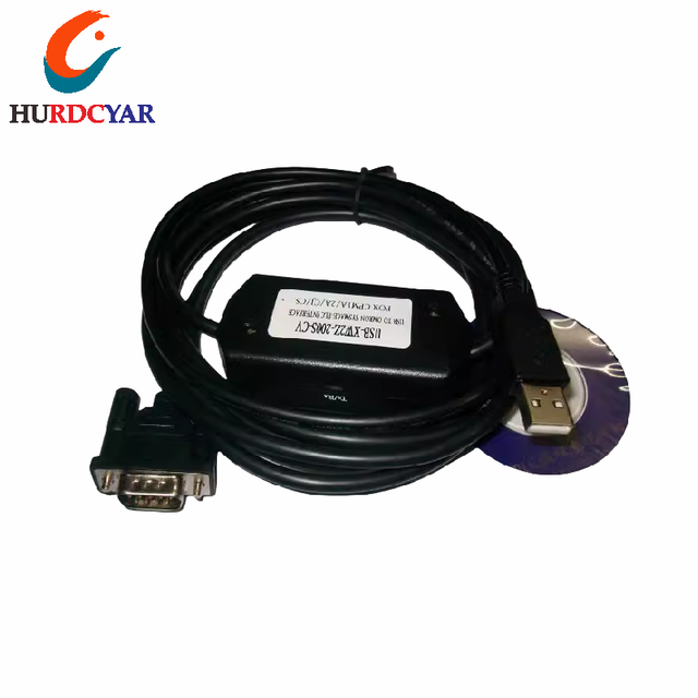 Cs/CJ Series USB-XW2Z-200S Programming Cable, Suitable for CQM1H/CPM2C/CPM2AH/CJ1M-CPU13, CS1H-CPU65H, CQM1/C200HE/HG/HX PLC