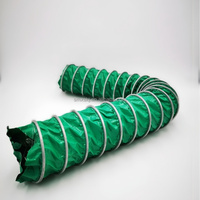 Tuyau d'évacuation télescopique MUTRI en bâche triple protection, flexible, renforcé par spirale en fil d'acier, ignifuge