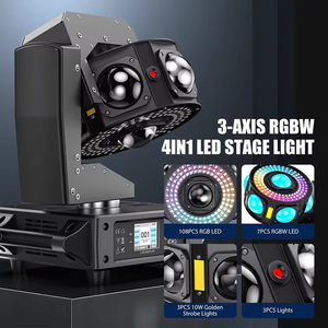 Luz Estroboscópica LED RGBW de 120W, Cabeza Móvil Magnética con Efecto Láser para DJ, Discotecas, Fiestas y Bares - Product Image 5