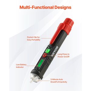 ปากกาทดสอบแรงดันไฟฟ้าแบบไม่สัมผัสสามารถปรับความไวได้ - Product Image 6