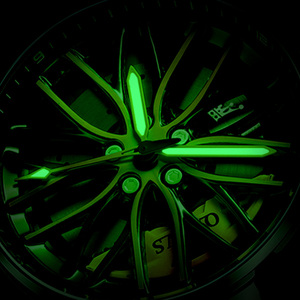 Montre à Quartz Haut de Gamme pour Homme de Créateur Unique avec Roue de Voiture Rotative 3D Ajourée Étanche en Acier - Product Image 6