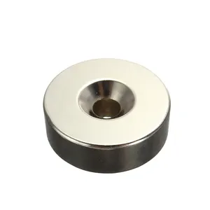 Permanent N52 Neodymium Counter Sunk Ring Magnets NdFeB Round Disc Donut Countersunk Magnet Hole