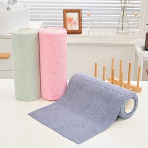 Chiffon de nettoyage en microfibre rouleau déchirer les serviettes lavables réutilisables doux absorbant chiffon de cuisine <span class=keywords><strong>lingettes</strong></span> de nettoyage - Product Image 6