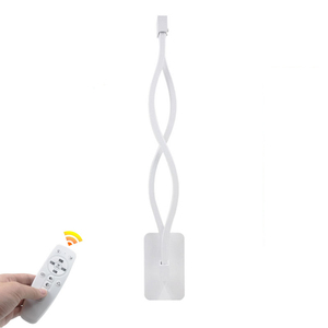 โคมไฟติดผนัง LED รูปทรงคลื่นสร้างสรรค์ 2.4G ปรับความสว่างได้ สามสี พร้อมรีโมทคอนโทรล ราคาประหยัด - Product Image 4