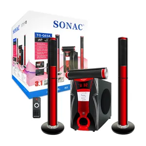 SONAC TG-Q03A תת וופר באיכות גבוהה קולנוע ביתי 3.1 ערוץ רמקול עם FM/BT/USB/SD