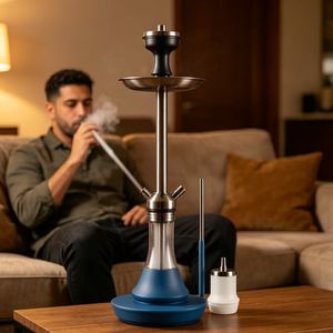 Juego de Fumar Shisha de Acero Inoxidable de Alta Calidad, Edición Aeon 4, 48 cm, Venta al Por Mayor - Product Image 5