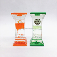 Minuteur liquide créatif en acrylique personnalisable en gros, anti-stress, pour la décoration de la maison, du bureau ou comme souvenir