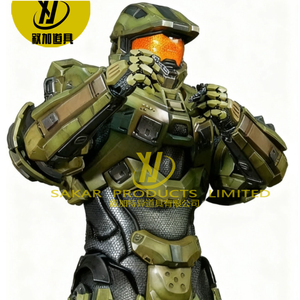 Armadura de <span class=keywords><strong>Halo</strong></span> Master Chief Impresa en 3D Personalizable, Colección Personal, Disfraz de <span class=keywords><strong>Anime</strong></span> Cosplay, Material Opcional - Product Image 6