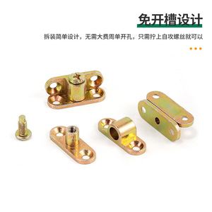 Conectores Tres en Uno para Ensamblaje de Muebles, Soportes de Esquina Desmontables de Aleación para Armarios, Sillas y Estantes - Sin Necesidad de Perforación - Product Image 3
