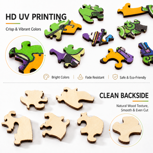 Puzzles en forme d'animaux en gros, personnalisés, pour adultes, formes d'animaux irrégulières, découpés au laser 3D, jouet cadeau, écologiques, directement de l'usine - Product Image 2