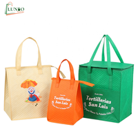Sac isotherme personnalisé en non-tissé avec fermeture éclair, écologique, imperméable, plusieurs tailles (jusqu'à 30L), réutilisable pour les aliments