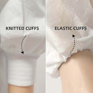 Blouse de laboratoire jetable CE EOS PP de haute qualité, unisexe, confortable, sans latex, tenue de travail conforme à la norme EN14683, taux de filtration 95% - Product Image 5