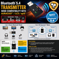 Émetteur audio de diffusion de qualité supérieure BA-25T pour V5.4, portée de 70 m, sans fil, vente chaude