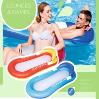 Hamac d'eau chaise longue gonflable piscine Floatie pour adultes piscine flottante pour plage lac
