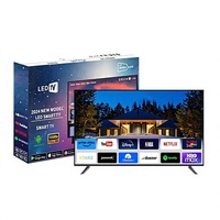 Téléviseurs LED 4K Ultra HD Africa Smart transfrontaliers 55/32 pouces, grand écran réseau avec WiFi, boîtier noir, affichage 1080p