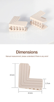 Nouveaux protecteurs d'angle de table souples pour bébés Les protections de sécurité pour armoires et bureaux peuvent être adaptées à différentes tailles
