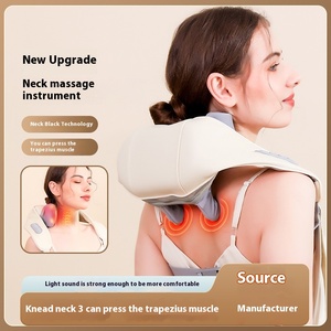 Máquina de Masaje Corporal Robótica Cuadrada Oblicua al por Mayor para Uso Doméstico, Compresa Caliente Cervical para Cuello y Hombros, Función Musical, Gris - Product Image 2
