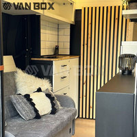 Module de douche et toilettes pour camping-car, avec bac de camping-car modulaire, cuisine intégrée et réservoir d'eau