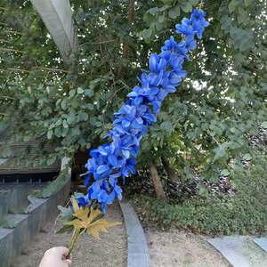 Arrangement <span class=keywords><strong>de</strong></span> fleurs artificielles en gros du <span class=keywords><strong>fleuriste</strong></span> 125cm grande fleur <span class=keywords><strong>de</strong></span> Delphinium bleu - Product Image 2