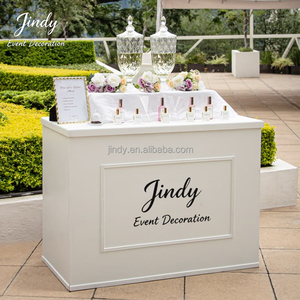 Carrito de Dulces para Bodas con Logotipo Personalizado JINDY, Barra de Bebidas de Café, Soporte para Pasteles para Decoración de Fiestas de Boda al Aire Libre - Product Image 1