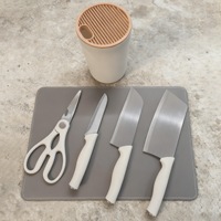 Ensemble complet sans manches Vente en gros Cuisine Ménage Couteau en acier inoxydable Combinaison Couteau à viande Couteau à fruits Ensemble d'outils de cuisine